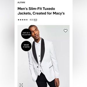 Men's Slim-Fit Tuxedo Jacket, Created for Macy's